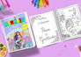 design custom coloring book and storybook illustration